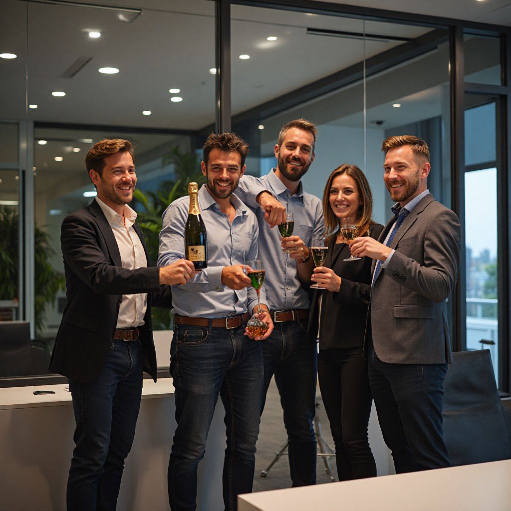 Celebrazione di un importante traguardo aziendale